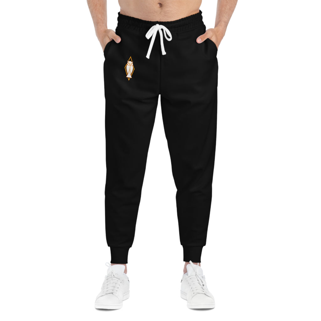Gold Lantern Athletic Joggers — Black Casual Track Pants