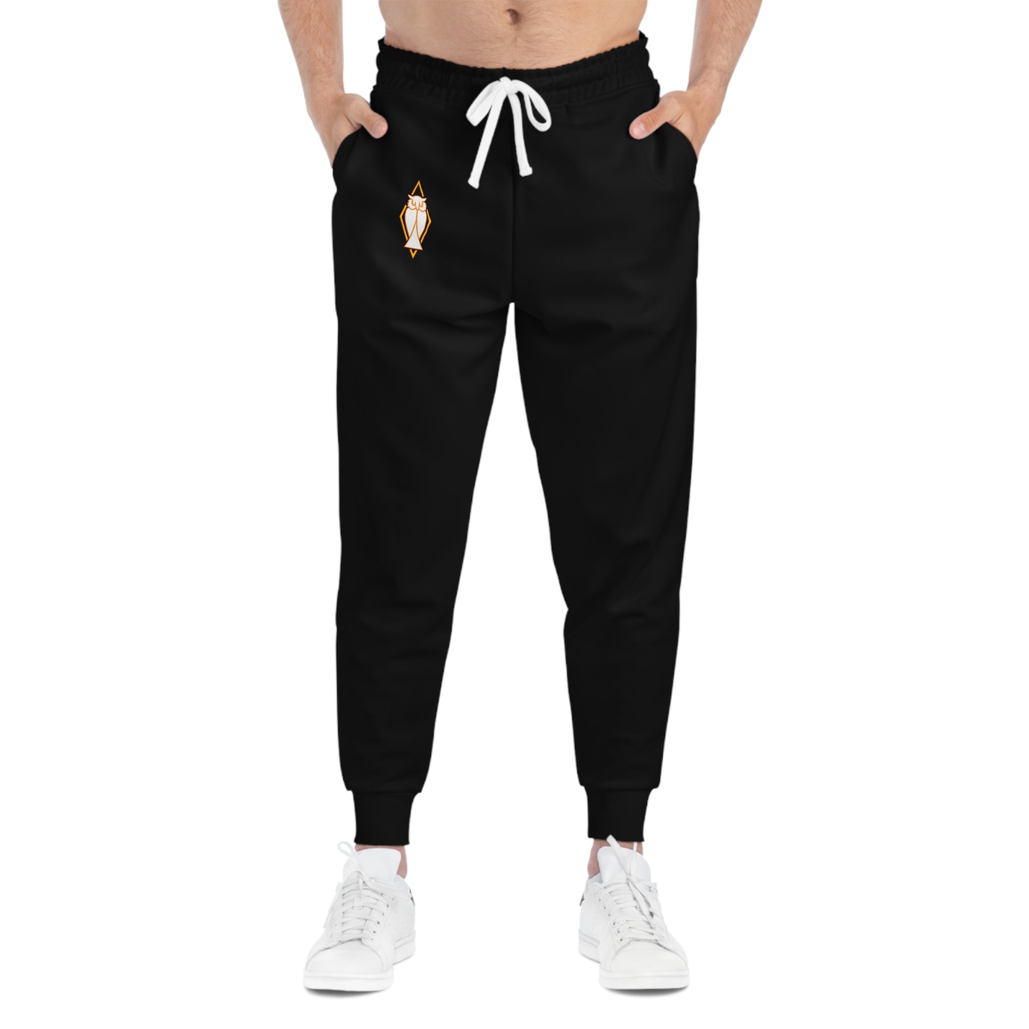 Gold Lantern Athletic Joggers — Black Casual Track Pants