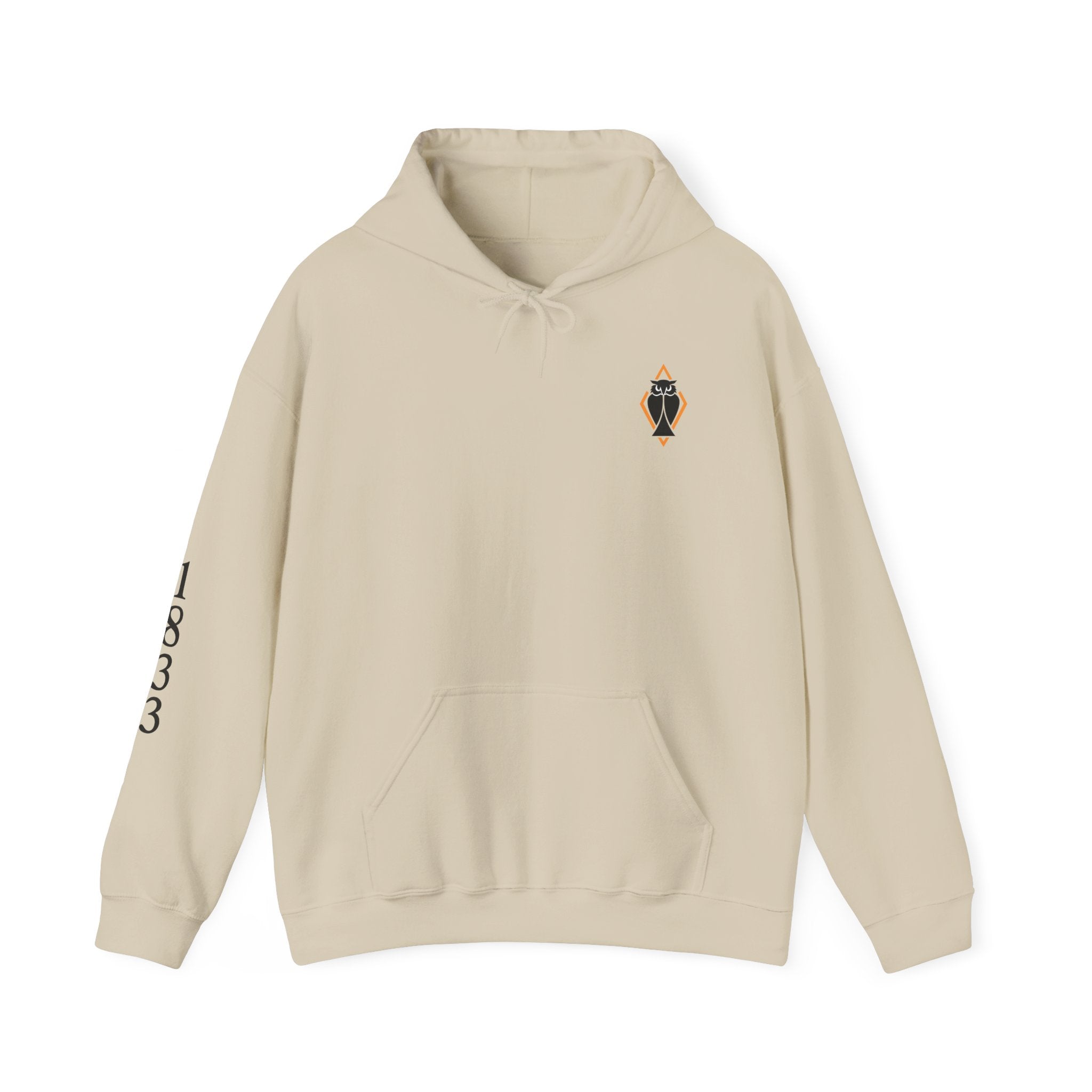 Historic Victorian House Hoodie — Vintage 1833 Mansion Graphic Sweatshirt